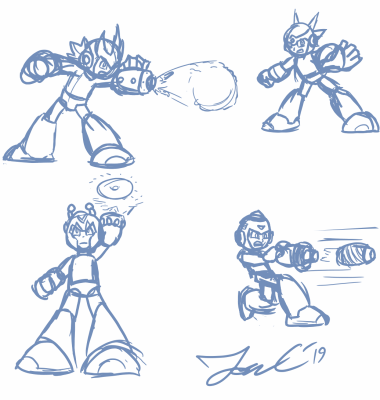 MMV Weapons in MM11 Style by Jon Causith
Some armors for Mega Man in MM11 style, based on Grab Buster, Bubble Bomb, Salt Water, and Photon Missile!
