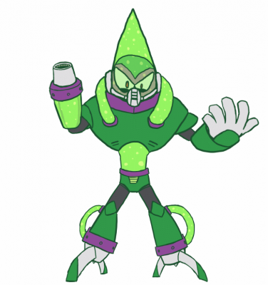 Acid Man Experiments by Jon Causith
Acid Man is probably my favorite of the Robot Master designs from Mega Man 11, though really they were all pretty great.
