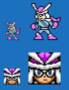 Origami Man Sprite Sample
Two in one day?  I DON'T BELIEVE IT!  More Mega Man Mythril work, this time a sprite sample of Origami Man.
