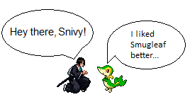 Snivy by Dragoonknight717
It's going to take a bit to get used to Snivy, but then, it always takes awhile to get used to the new names.
