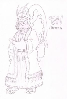 641 - Pazuzu
Pazuzu the Tornadus (Therian form) is a bit of a reclusive hermit,  A lover of the freedom of flight, he has dedicated much of his life to the study of wind currents.  While not opposed to company, he does not exactly encourage it.  Some locals have taken to calling him the Demon King of the Winds.
