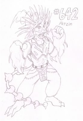 642 - Aktzin
Aktzin the Thundurus (Therian form) is an unpredictable sort.  As untamed as the canyon lands he calls home, he has earned the nickname of The Wild Thunder.  While not a bad guy per se, he does enjoy getting into brawls just to let loose.

