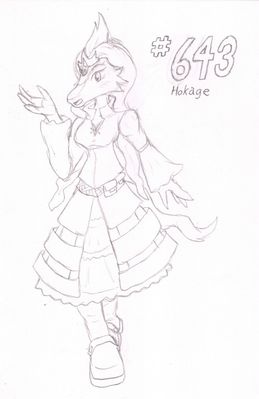 643 - Hokage
Trying to develop a morphic Reshiram was interesting.  I knew I wanted to adapt the tail "cage" elsewhere, and thus made it part of her dress.  Hokage is a steampunk style princess, a bit on the naive side, and rather bashful.  She is happy to have the protective and knowledgeable support of her mate, Yami.
