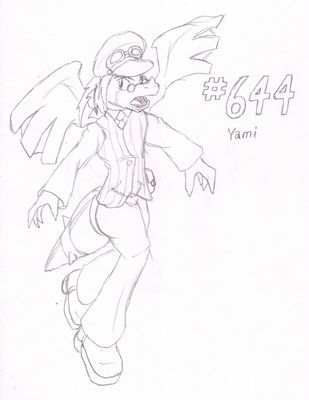 644 - Yami
Here we have my Zekrom, Yami.  He may be dark in look, but he only is in nature if you attack his princess.  Yami is a bit of a steampunk inventor, quite adept at knowing how machinery works.

