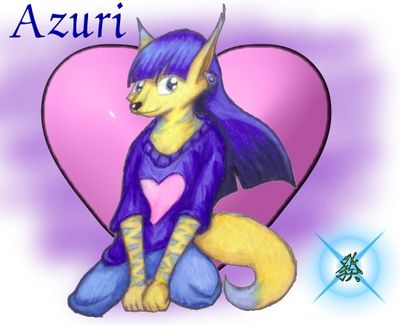 Azuri
Azuri is an alien, and a very adorable one at that.  She is from the Calipes race, and she loves to be cuddled.  Very docile and quiet, she wants all your hugs.  Azuri (c) C. Hersey

