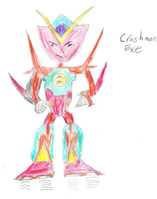 CrashMan EXE by sonicstick7
Quite a colorful design, this one, it looks like he's out to make very colorful explosions on the net.
