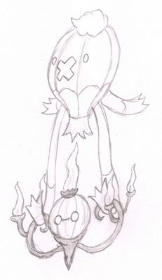 Flying Flame
You know...  When you tihnk about it, the combination of Drifblim and Chandelure only makes sense...
