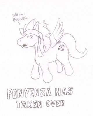 Ponyenza Has Taken Over
Well, I fought it as long as I could.  And then Shagg uttered the phrase "baby bunny stampede."  I have a severe weakness to cuteness... so yeah.  Game over, ponies win.
