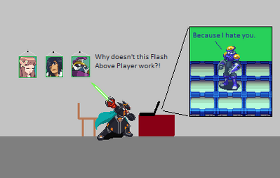 FlashMan Doesn't Like You by TPPR10
Evidently, this stemmed from a conversation on the comments page, dealing with the problems of FlashMan.EXE.
