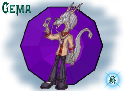 Gema
An elderly jeweler, Gema makes many visually pleasing trinkets to sell at his shop.  He believes the value of the piece is not in its components, but in the spirit the craftsman gives it.  Gema (c) R. Mythril
