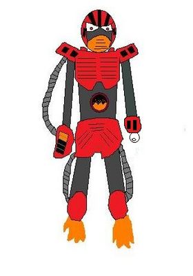 InfernoMan EXE by TPPR10
Here we have a Navi counterpart for the fan made Robot Master, Inferno Man.  He looks quite heated, possibly ready to get into a brawl with FireMan and BurnerMan.
