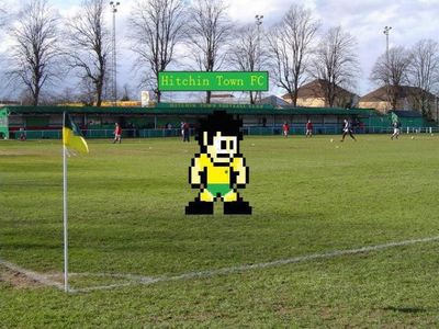 Hitchin Town FC Mega Man by LTFC1992
This soccer outfit is for a team from Hitchin Town.
