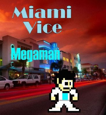 Mega Man Miami Vice by LTFC1992
The streets of Miami are a little safer with Mega Man on the job.  Originally, it was planned for Bass to appear as Mega Man's ally.  Why couldn't Proto Man be there?...  Well, it is Miami.  If Proto Man was there with his shades?.....  YEAAAAAAAAAAAAAAAAAAAAAAAAAAAAAAAAAAAAAAAAAAAAHHHHHHHHH!!!!!!!!!!!!!

