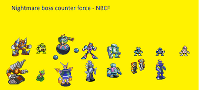 Nightmare Boss Counter Force by TPPR10
It's nice to have a gathering of forces that will help me fight against my Nightmare Bosses.  Alas, no one could really fill in as a good counterpart in the BN series for Jewel Man.  Quite a shame, that.
