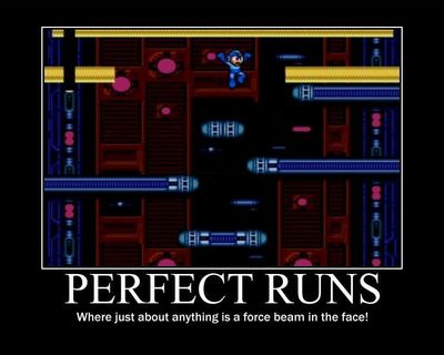 Perfect Runs by MegaBetaMan
Indeed, when trying to do a Perfect Run, the sad fact is that, since even the smallest hit means failure, anything may as well be a force beam to the face.
