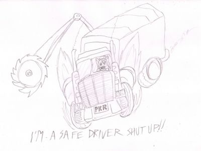 Pink's a Safe Driver
During a recent Skype call, there was talk of Pink moving at some point this year.  When the subject of renting a moving truck came up, people joked about the intimidating nature of Pink driving a giant truck.  I've recently been playing Sonic Generations, soooooo....
