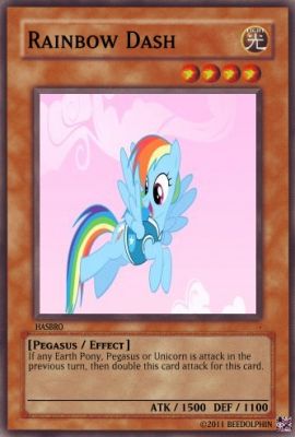 Rainbow Dash by beedolphin
Rainbow Dash is a bit of a strange one for me.  Loyalty after all is certainly a good trait, but more often than not she just seems to be a braggard ^_^;
