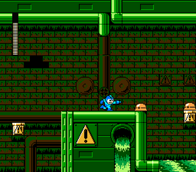 Pollution Man Stage by Hfbn2
Evidently, this comes from another game, made by a friend of Hfbn2, belonging to Pollution Man.  It seems he's made his home in the sewers.
