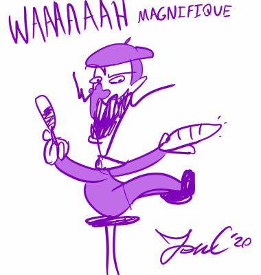 French Waluigi by Jon Causith
...Sometimes, what more can you say, really?  He rebels against his assumed Italian-ness.
