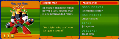 Magma Man CD by Eddy64
Poor Magma Man, he did rather get the short end of the stick on the "where are they now" credits of Mega Man 9...
