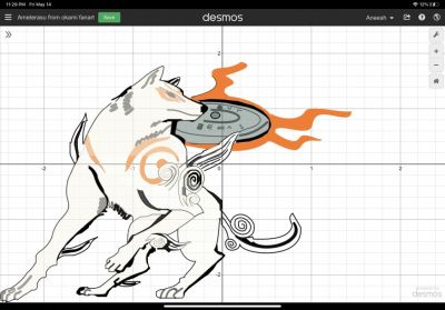 Amaterasu by Aneesh1729
While I haven't played Okami on the channel, it is something I would definitely consider.  Especially having the Switch version now, that would make things a lot easier for such a project, and I very much loved the game.  Once again though, this was drawn in a graphing program.  Here's a link to the equations used for those curious :
https://www.desmos.com/calculator/zbhzo1tifc
