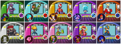 Heroes and their PETs by JokerTheHedgehog
Seeing all the 4.5 style artwork for the Navis here really makes me wish there were a 4.5 style game, but with ALL the Navis, and normal Battle Network playstyle.  Which... some Navis would be really funny to play as.  Imagine piloting big chonky StoneMan around the net.
