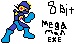 8Bit Megaman EXE by Megamanfan23
A simplified set of colors, and we have an 8 bit Navi!
