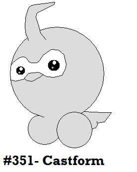 Castform by Dragoonknight717
As it just so happens, Castform is in the current party I've been training.  Mine is named Raynershyn (just try saying it out loud and it will make sense), and currently, she's at Lv 80.
