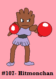 Hitmonchan by Dragoonknight717
Hitmonchan is definitely my favorite of the three Hitmons, and in fact was on my original 1st gen team.  With new abilities and the physical move split of his punches, he's still quite a valuable team member even today.

