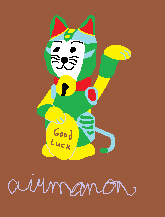 Maneki Tango by airmanon
A bit of a comparison between Mega Man and Nezumiman, here we have Tango as the Maneki Neko boss from the fortress.  Meow!
