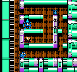 Mega Man RPG - Nightmare City by tAll3ShyguySkullLand
In this area, Mega Man can talk with Elec Man and Needle Man.  Both will give him their weapons.  There's also a "Dark E Tank," though I'm not quite sure what it does.
