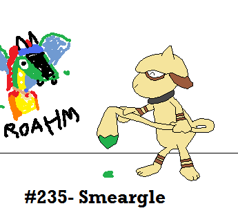 Smeargle by Dragoonknight717
Given my artistic tendencies, I always did like Smeargle.  His Sketch move certainly opens up a world of possibilities for him.
