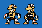 Vegas Man sprite comparison
I tried messing with my Vegas Man sprite a bit, I think I'm happier with the new version, shown to the right.
