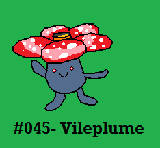 Vileplume by Dragoonknight717
Ah Vileplume, I always did like this one somehow.  Sadly when I first played Pokemon, I only had access to Bellsprout, but as the addiciton grew, so too did my options.
