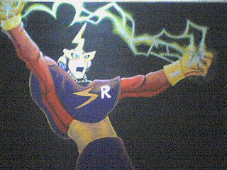 Elec Man Oil by IrukaAoi
I fail miserably at painting, so something like this truly impresses me : an oil painting of Elec Man.  That is quite an awesome pose, very dynamic!

