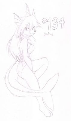 134 - Undine
Undine the Vaporeon is quite a graceful and pretty sort.  Working as a swimsuit model, she has many fans.  She enjoys a peaceful, easy sort of life, and will often spend entire days just relaxing on the beach.
