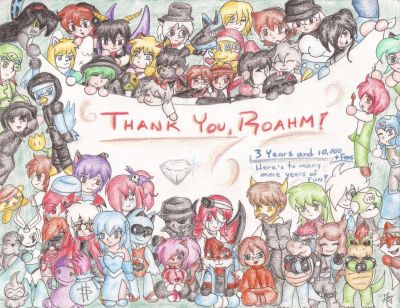 3 Years by IrukaAoi
It's hard to believe I finished 3 years of making videos, and am about to finish a 4th o.o;  This was sent in celebrating that fact, a representation of, from the looks of it, just about everyone over on the forums!  Quite a group shot, that!
