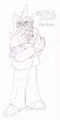 526 - Obsidian
Obsidian the Gigalith is a trained bodyguard, known in the business as the Immoveable Rock.  He currently is under the employ of Giovanni the Donphan, keeping the businessman well guarded.
