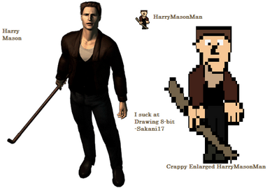 8bit Harry Mason by Sakani17
My name is Harry Mason, I'm drawn in pixelation.
