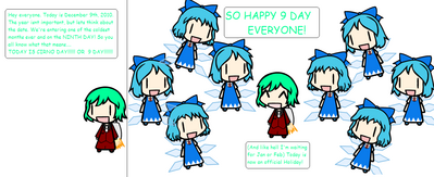 9 Day by Bowserslave
It's the day of the strongest!  It does seem fitting for it to be in December.  Even if it is the 12th month.  But we can forgive Cirno's math.
