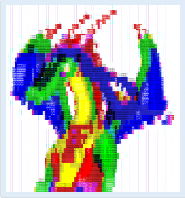ANSI Durgon by Ultrizax
I'm not quite sure what was used for this, but it's a pretty neat look!
