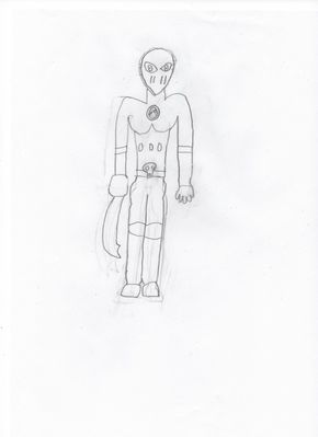 Berzerk EXE by TPPR10
Here we have a new Navi.  It seems to call to mind some of the sword viruses from later games, I think specifically they were in the Starforce series.
