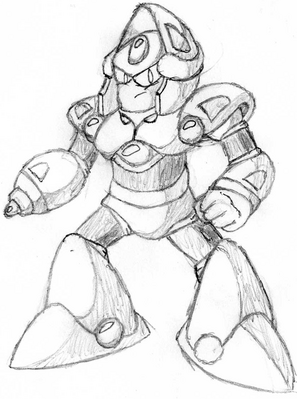 Cambia by Hfbn2
Conceptual art of Cambia, a new character in Hfbn2's game.  It's an interesting look, evidently Cambia has different modes used to attack.  His visor can be seen, currently flipped up in this image.
