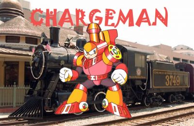 Charge Man by Henry
Nice choice of an old fashioned train for the background here.  It works well.
