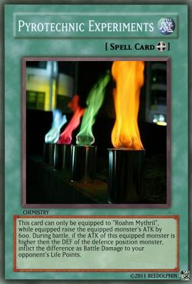 Chemistry by beedolphin
I always did love experiments in chemistry classes, especially things like this, showing different colors particular substances would burn.  It was always something that fascinated me.
