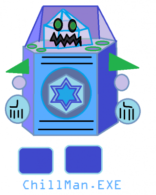 ChillManEXE by jojidubi4
I could see ChillMan.EXE being a fairly blocky Navi like this.
