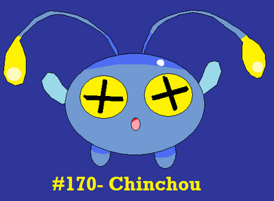 Chinchou by Dragoonknight717
Chinchou is one of those Pokemon that did take a little while to grow on me, design-wise, but now I think they're quite adorable.
