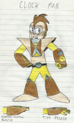 Clock Man by Natrium
Huh, I guess thanks to Operation Shooting Star, we do have a Clock Man Navi without a canon Robot Master counterpart (as Challenger from the Future is stated to be non canon).
