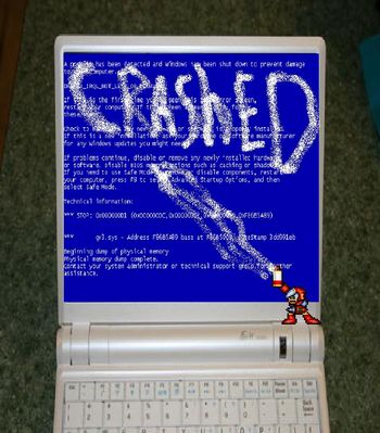 Computer Crash by Solarblast5
This is exactly the reason why I'm surprised there was never a CrashMan.EXE...
