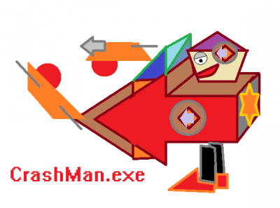 CrashManEXE by jojidubi4
I'm not quite sure what we have going on here.  An arrow tank of some sort?
